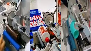semi automatic round bottle labeling machine  #SEMIAUTOMATICROUNDBOTTLELABELINGMACHINE  #MANUALLABE