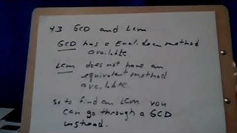 1350  Ch. 4  LCM and The Euclidean Algorithm