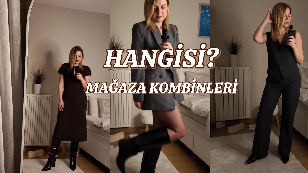 Mağaza Müdürü Kombinleri | Evde 3 Look Denedim