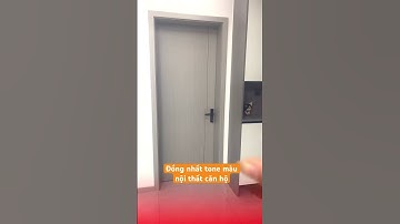 Cửa composite đa dạng mẫu mã, màu sắc, thiết kế phù hợp với căn hộ muốn đồng nhất tone màu nội thất