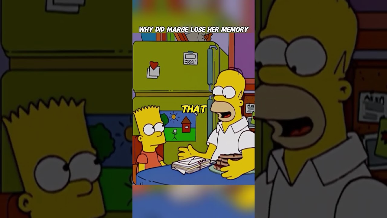Why did Marge lose her memory #thesimpsons #simpsons #cartoon #animation