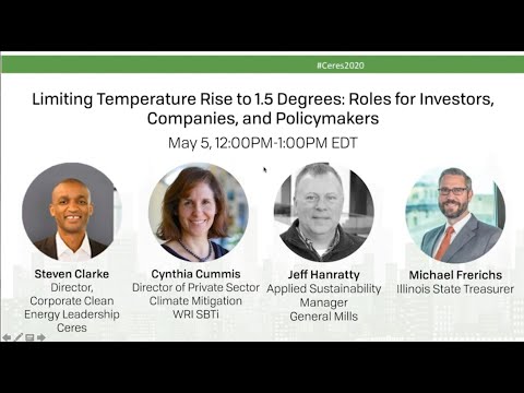 Limiting Temperature Rise: Roles for Investors Companies and Policymakers — Ceres 2020