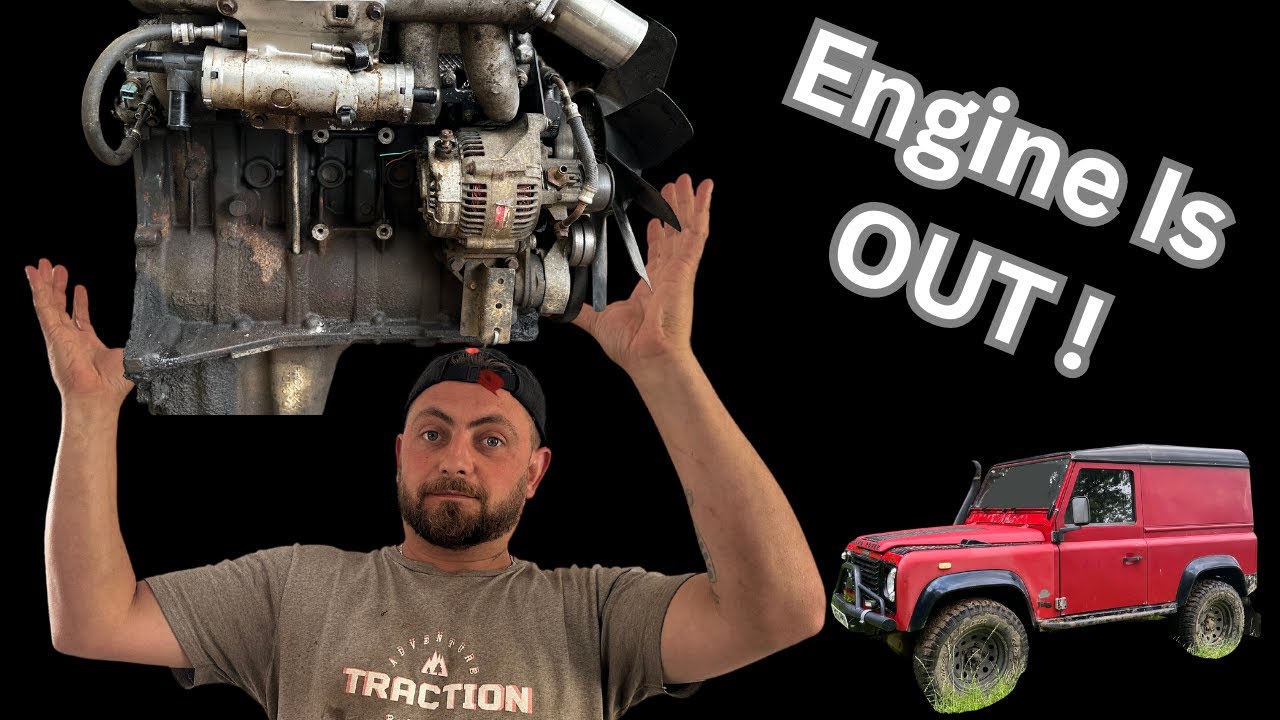 Land Rover Defender TD5 Engine Out Rear Crank Seal Gone YouTube