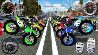Black De Carros - Motor Dirt Bike Racing Simulator - OffRoad Bike Stunt Driving - Android Gameplay screenshot 5