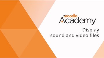 Display sound and video in Moodle 4.4/4.5