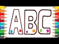 Drawing Alphabet for children | Bolalar uchun alifbo chizish | Рисование Алфавит для детей ABC