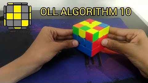 OLL ALGORITHM 10 IN 3X3X3 CUBE WITH FINGER TRICKS