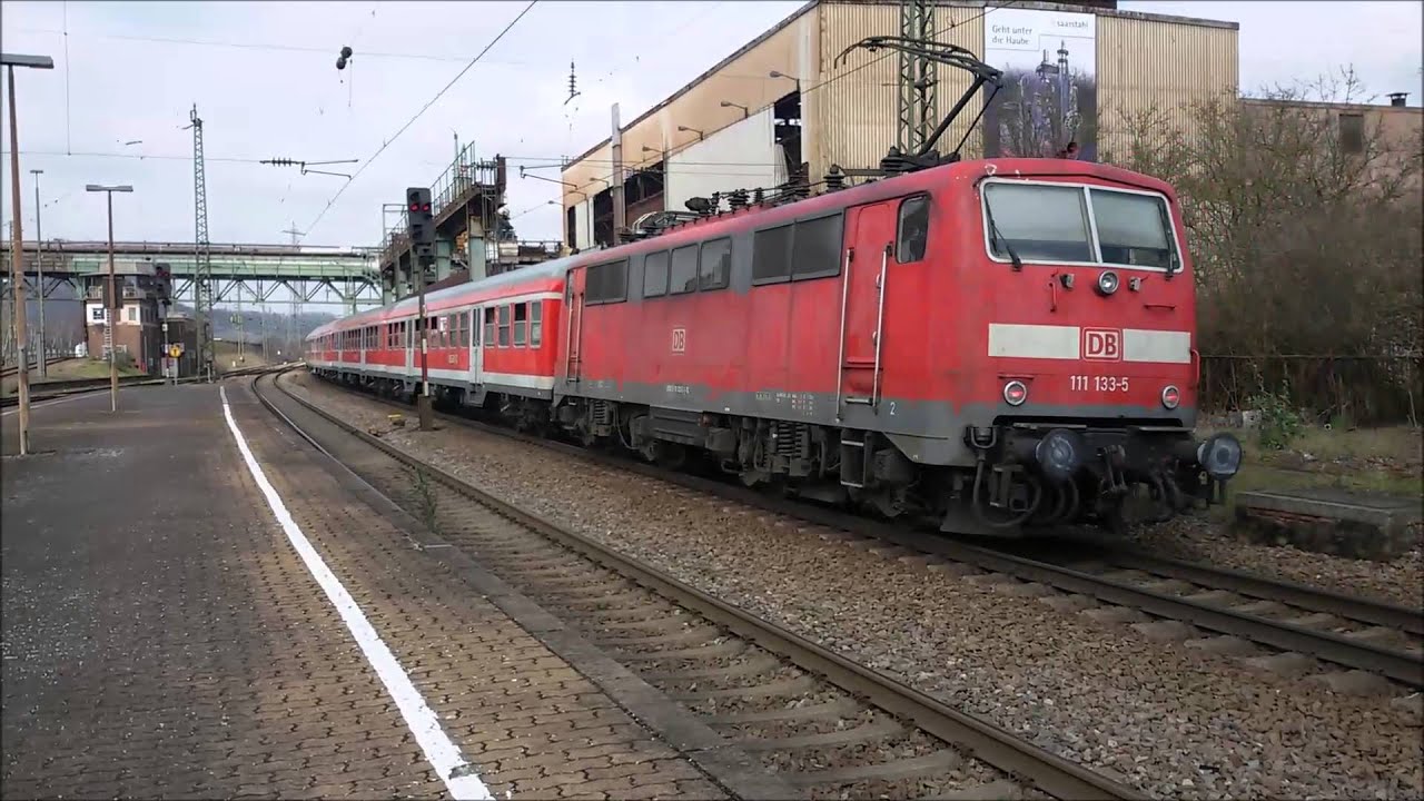 BR111 mit N-Wagen als Fußballsonderzug in Völklingen 26.3.2016 - YouTube