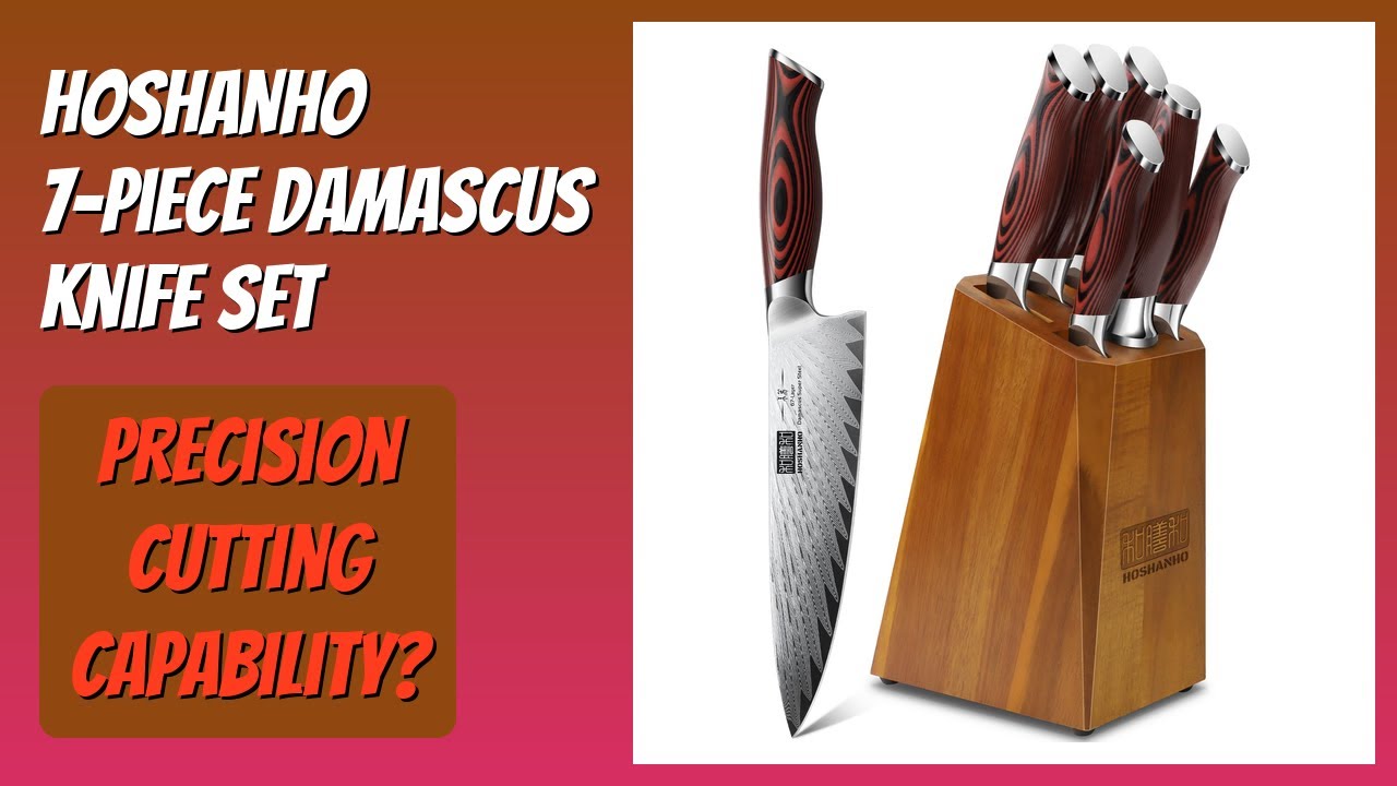 REVIEW (2025): HOSHANHO 7-Piece Damascus Knife Set. Features