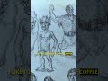 Sketching at Work With Coffee &amp; a Sketchbook