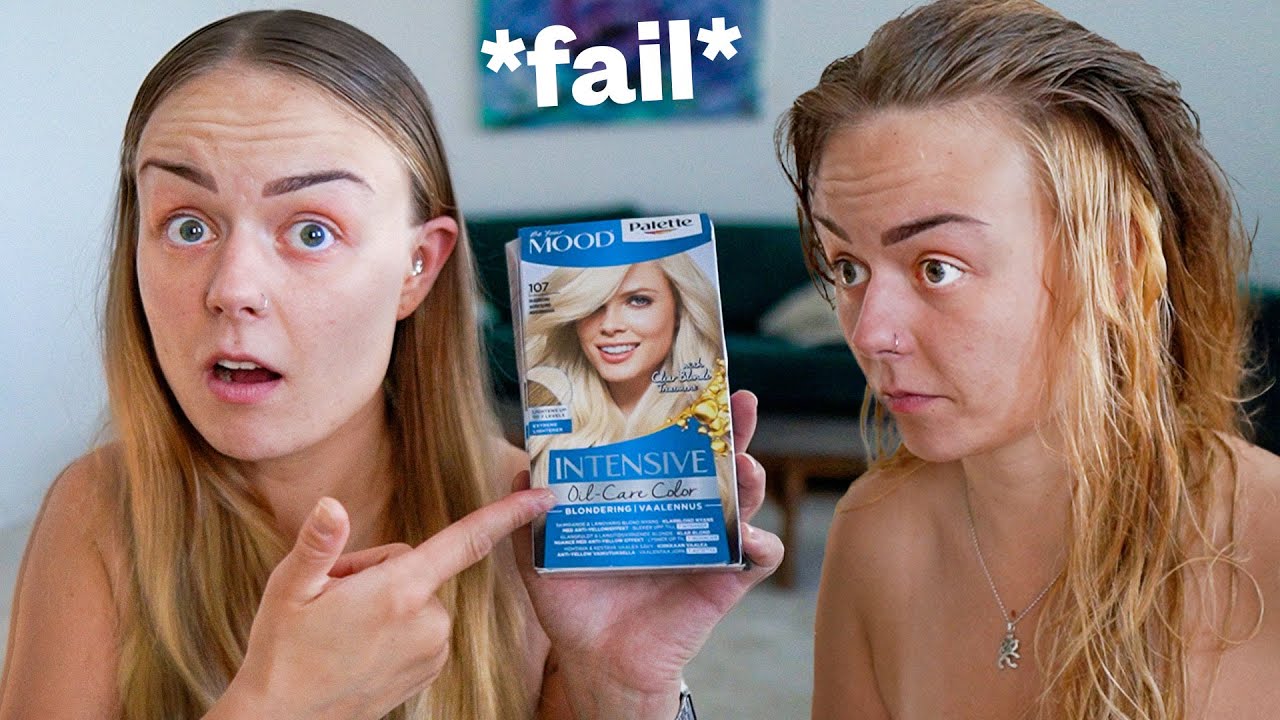 blondasin hiukset kotona xD