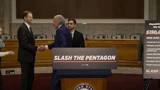 Senator Markey Hosts Press Conference on Cuts to Essential Services Despite Bloated Pentagon Budget
