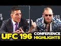 Conor McGregor's BRUTAL Verbal Assault on Rafael Dos Anjos Highlights! | UFC 196