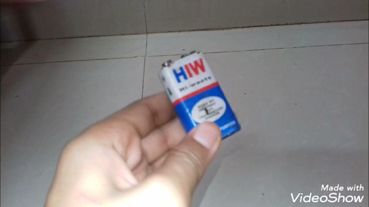 how to charge 9 volt battery with one minute YouTube