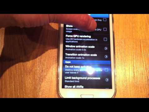 How to speed up the Samsung Galaxy S3 UI easily