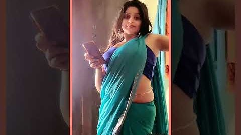 super dance wearing saree at home in free time outlook #bigolive #tango #tangolive