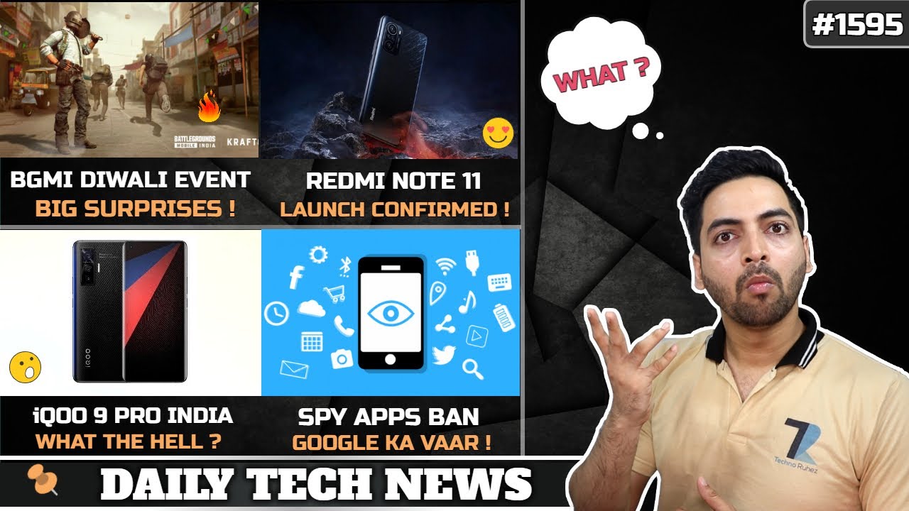 Redmi Note 11 Launch😍,iQOO 9 Pro India,BGMI Diwali Event❤️,MaskGun India,Spy Apps Ban,iPhone Type-C