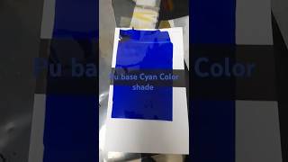 What does Pu base Cyan color shade look like? #shorts #pantone #shortvideo #colorprinting
