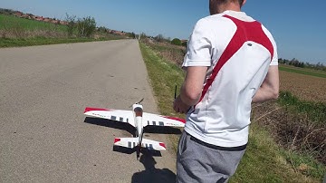 3D aerobatic rc plane first testfly with Sebart Katana ASP 91 4 stroke engine.