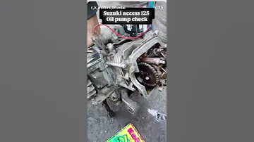 Suzuki Access 125 Engine Oil Pump Check Motorcycle Viralvideo Short Video Youtube Video Ikramkhan 