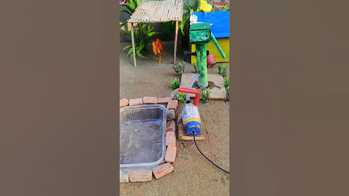 how to make cow bathed with mini motor water pump project #shorts #44
