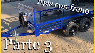 How to Make a Complete Trailer - Part 3 Axles with brakes / TRAILERSUY