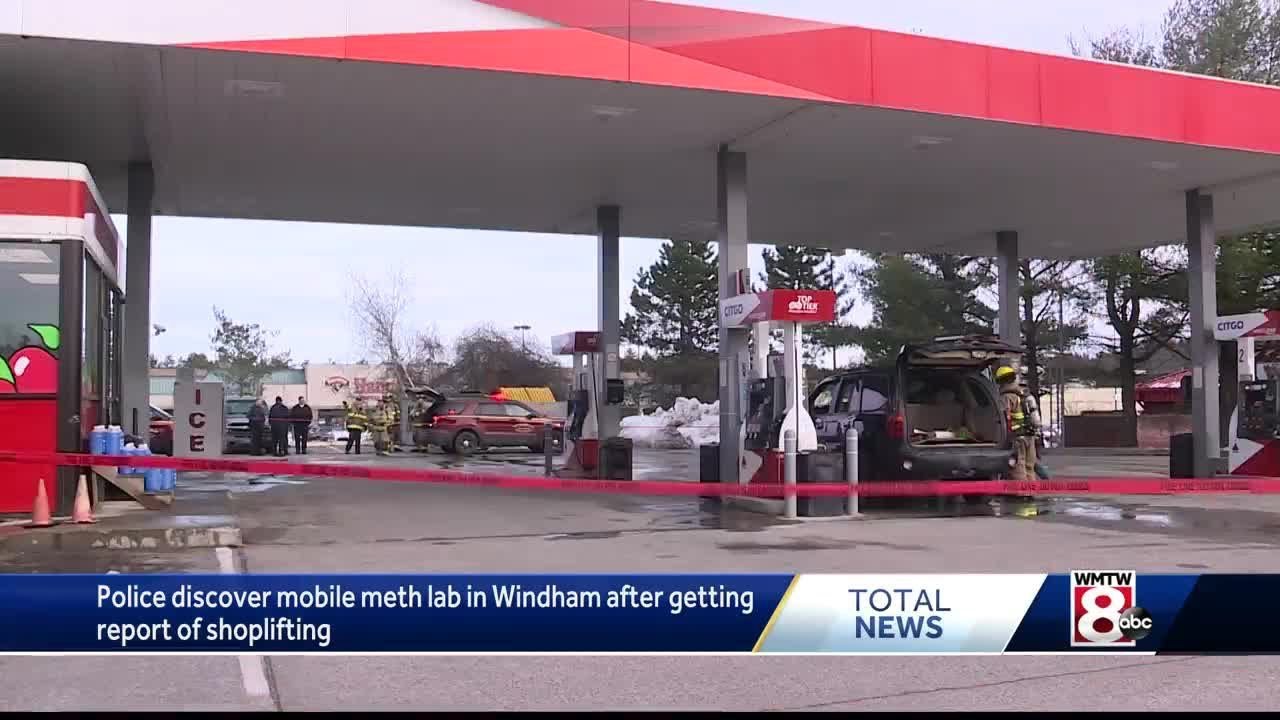Suspected meth lab found inside SUV at Windham gas station, police say