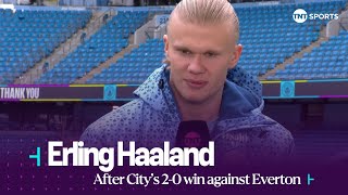 Haaland On His Understanding With Kevin De Bruyne & Injury Difficulties Man City 2-0 Everton