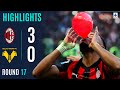 ميلان 3 0 فيرونا ملخص المباراة الدوري الإيطالي 2025 26 