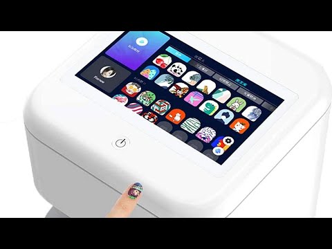 NYMFEA Portable Nail Art Printer, 3D Smart Automatic Nail Printer, Support  WiFi/DIY, 5-inch HD Screen, 10 Seconds Painting, Mobile Nail Printing