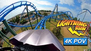 Lightning Run (4K Front Seat POV)- Kentucky Kingdom, Lousiville, KY