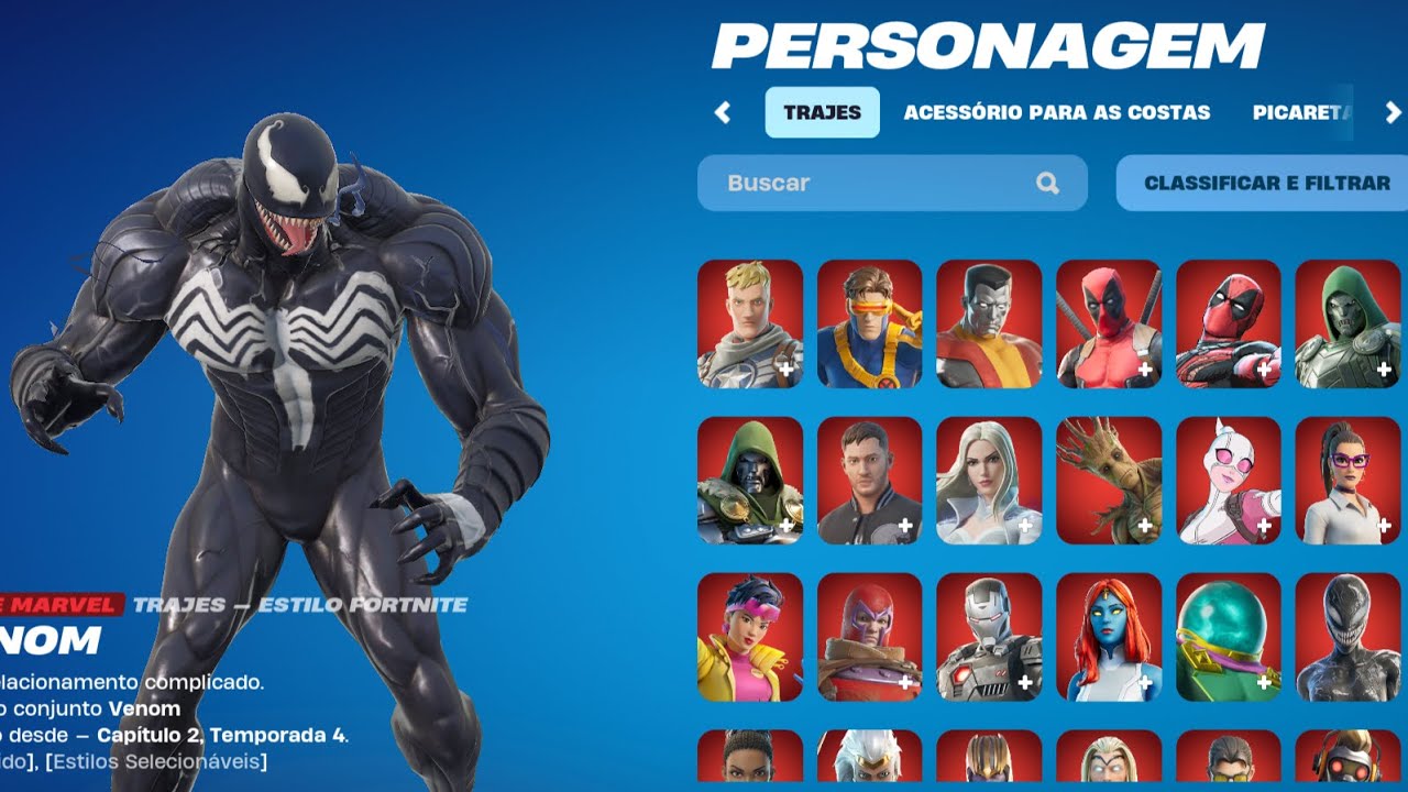 VENDO CONTA DE FORTNITE OG COM TODAS SKINS DO VENOM