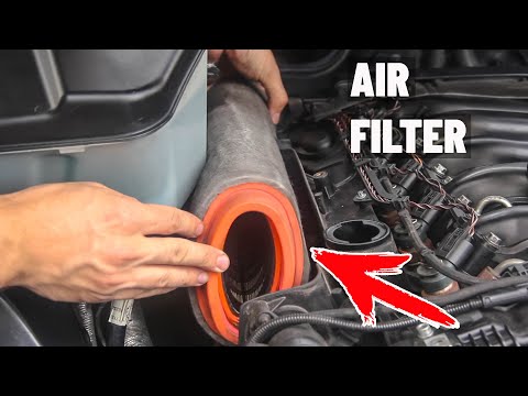 ЗАМЕНА ВОЗДУШНОГО ФИЛЬТРА ДВИГАТЕЛЯ BMW X5 E53 Diesel Air Filter Replacement DIY