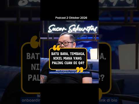 Batu Bara, Tembaga, Nikel: MANA YANG PALING CUAN DI Q4? #shorts