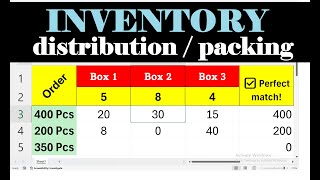 How to Split a Number into Multiples using Solver in Excel | Packing Problem Example