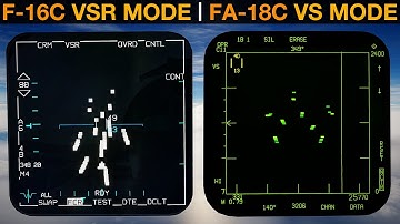 F-16C Viper & FA-18C Hornet: VSR & VS Radar Modes Tutorial | DCS