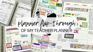 PLANNER FLIP-THROUGH of my teacher planner 📖 | 7x9 erin condren teacher lesson planner