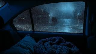 Peaceful Heavy Rain & Soft Thunder Inside a Car - Beat Insomnia Tonight, Calm Mind Completely screenshot 4
