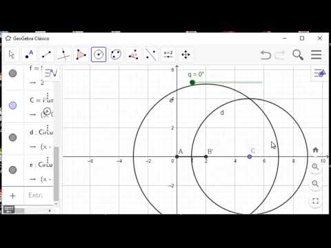 cuatro barras analisis de posición con Geogebra