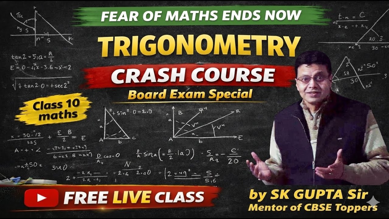 March Math Crash Course Mathematics Crash Course - Lecture 1 (Trigonometric Ratio) - YouTube