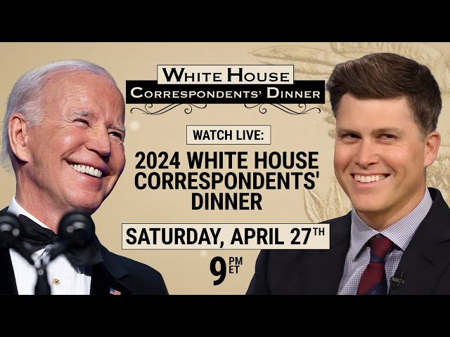 SEE IT LIVE: Biden and SNL’s Colin Jost headline 2024 White House Correspondents’ Dinner I MSNBC