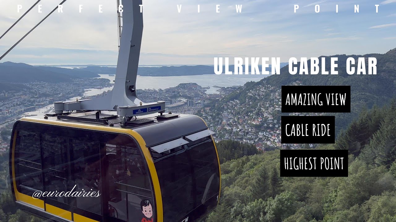 Ulriken Bergen Norway Cable car Bergen YouTube