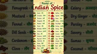 english bolna seekhe english mistakes spices name #shorts #english #learnenglish #youtubeshorts