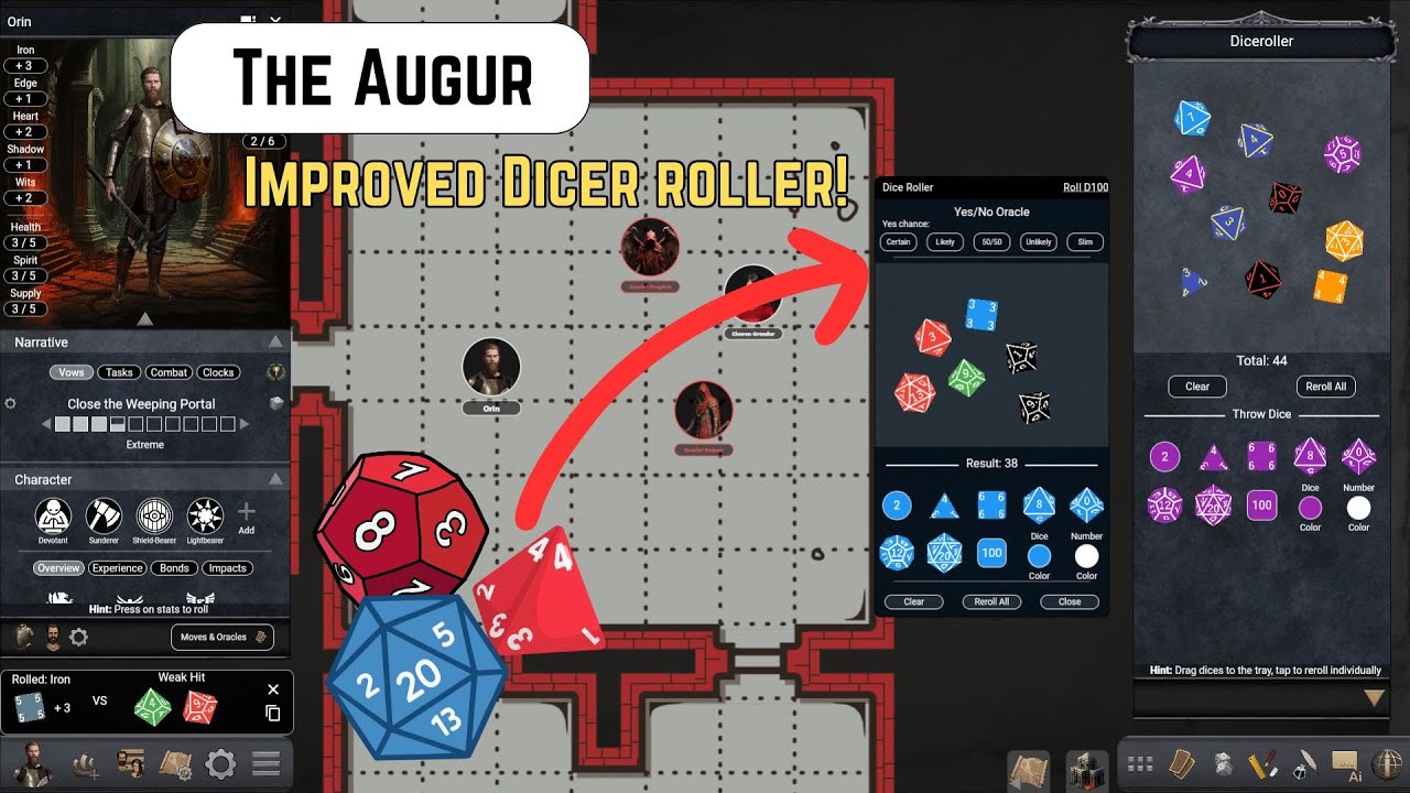 The Dice Roller, Perfected! - Augur Update - YouTube