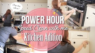 Power Hour Speed Clean With Me Kitchen Addition Kitchen Deep Clean Routine Naomi Rose