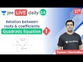 JEE: Quadratic Equations L1 | Unacademy JEE | IIT JEE Maths | Sameer Chincholikar
