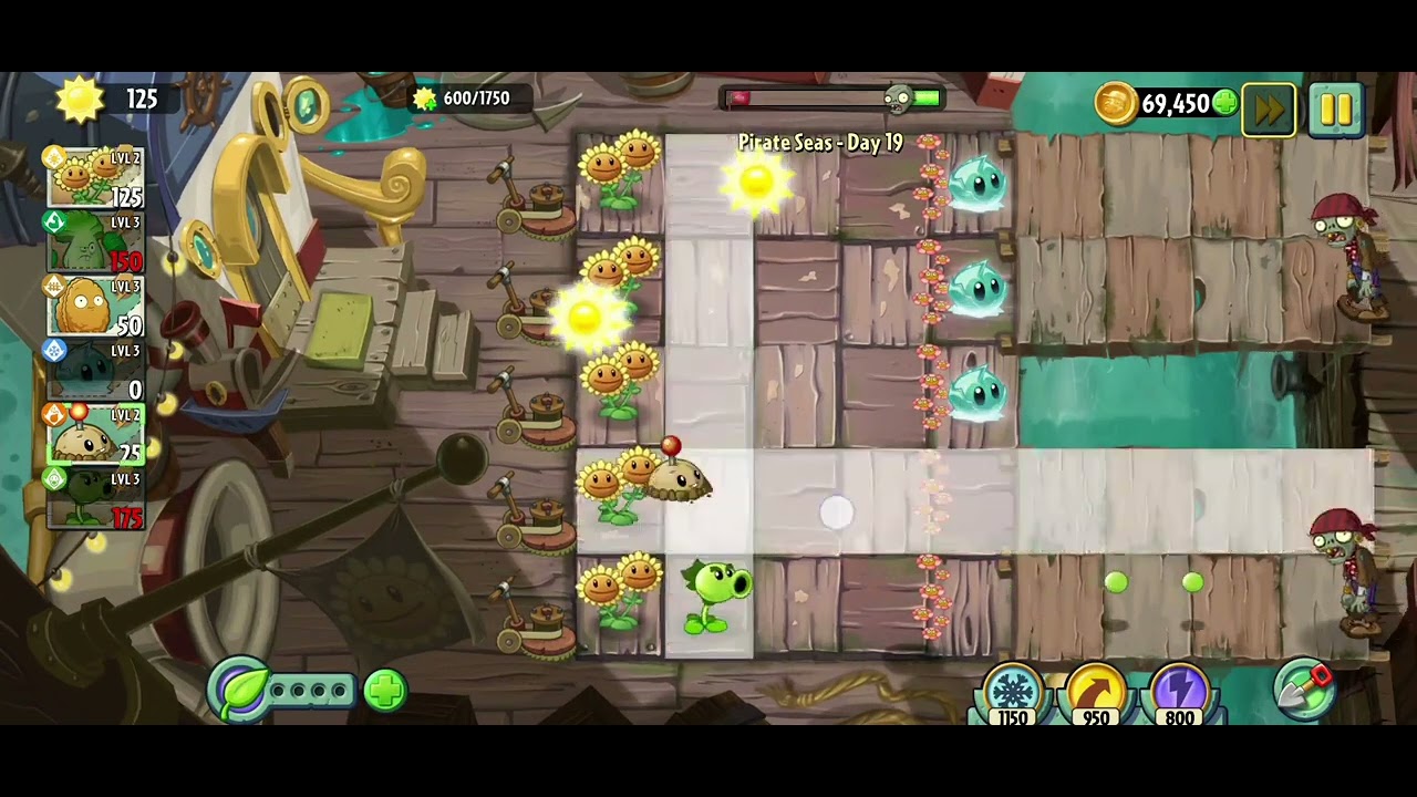 khuletsGAMING | Plants vs Zombies 2 | Pirate Seas - Day 19 - YouTube