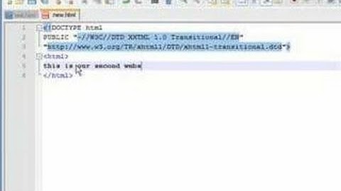 XHTML Tutorial - 7 - Beginning links