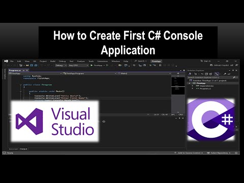 How to create first C#.NET Console Application
