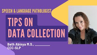 SLP -How to Take Data Every Session EVEN During Play Therapy. Objective, Percentage, Cues, + Notes